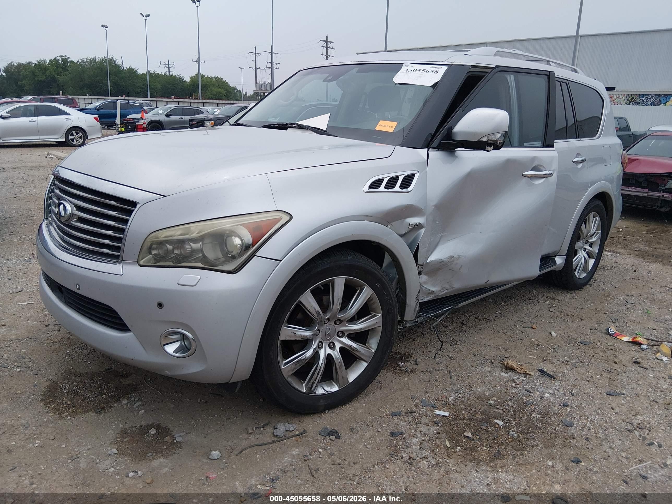 2014 Infiniti Qx80   Silver vin: JN8AZ2NF2E9554442
