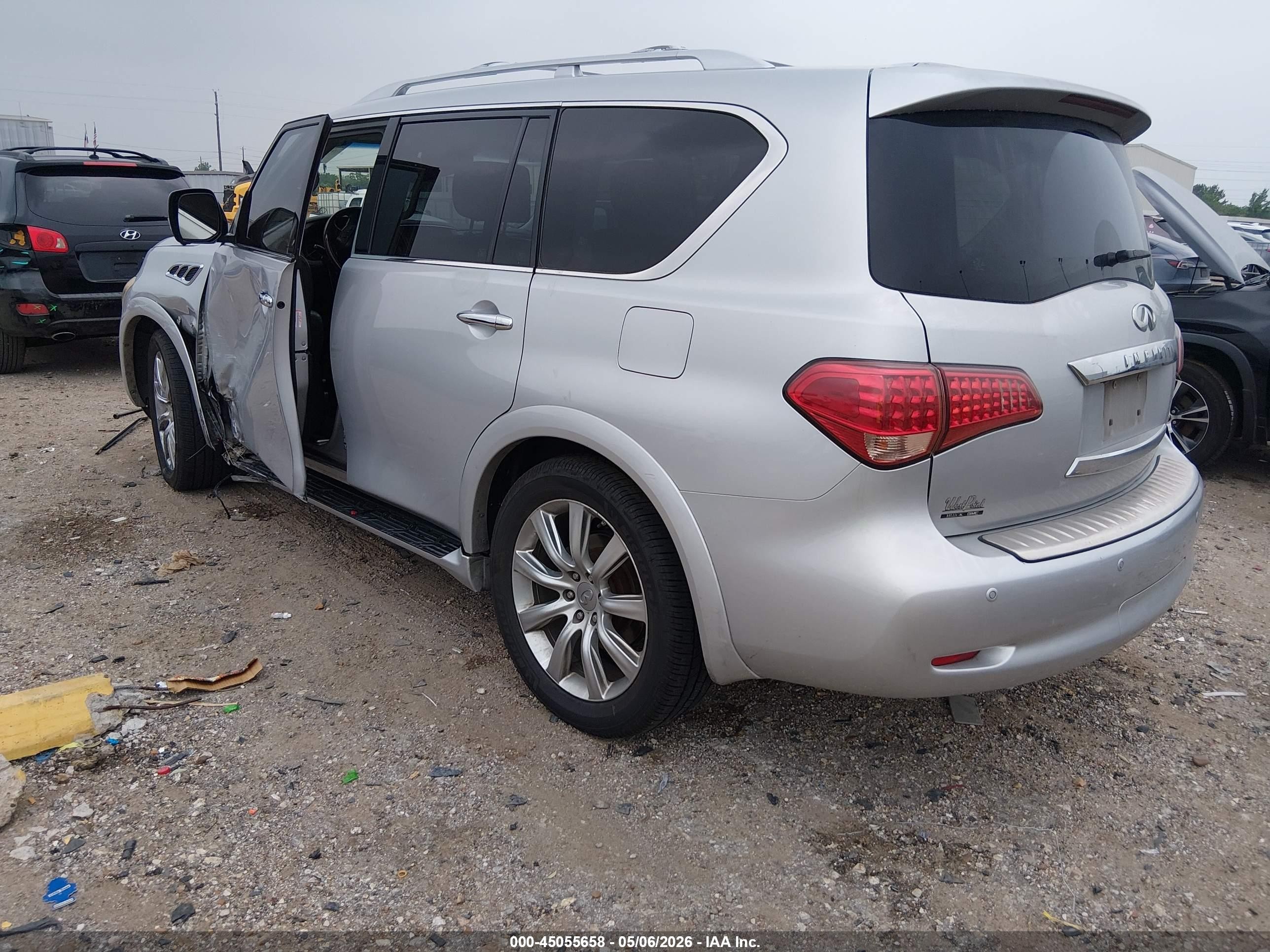 2014 Infiniti Qx80   Silver vin: JN8AZ2NF2E9554442