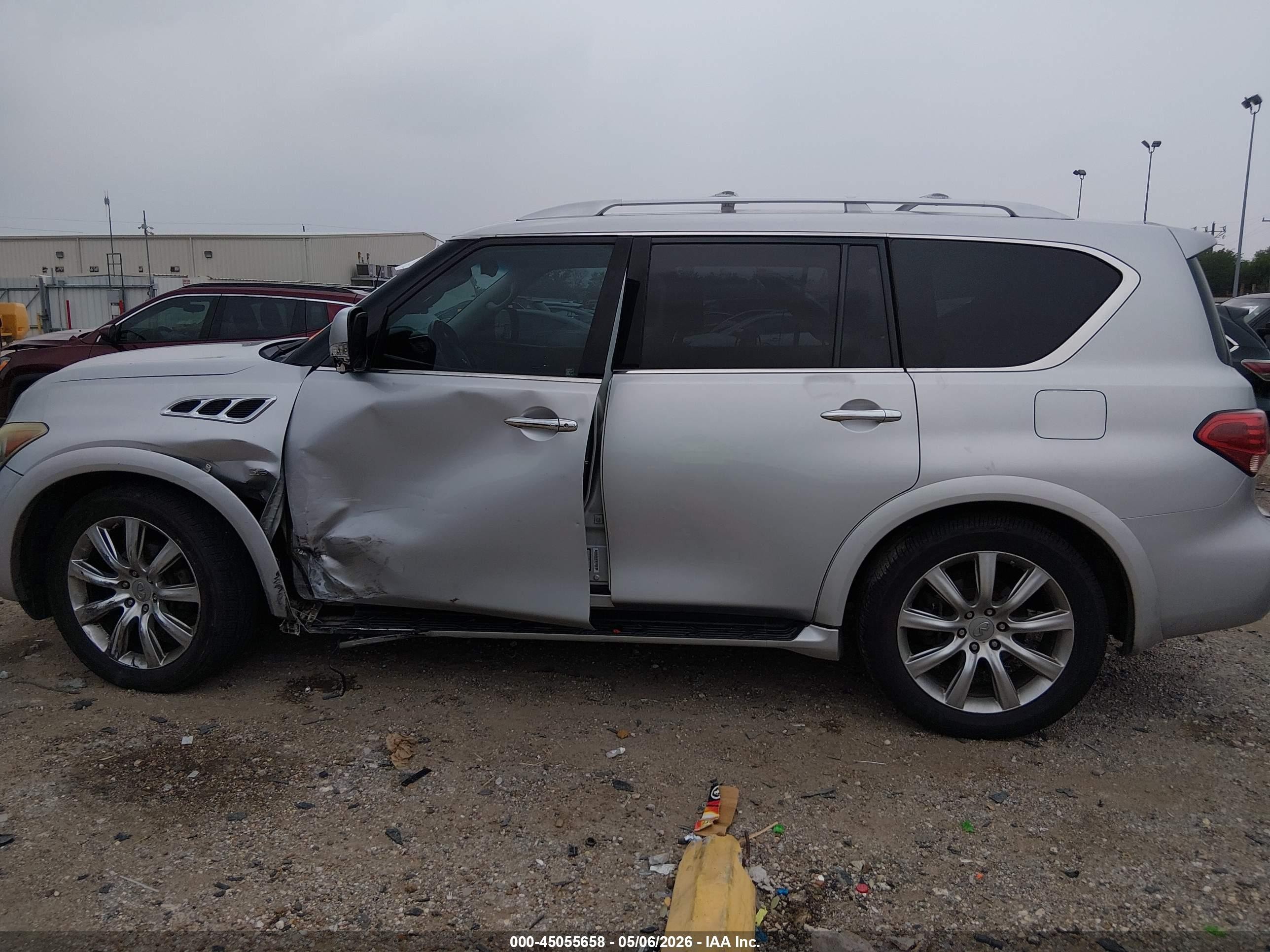 2014 Infiniti Qx80   Silver vin: JN8AZ2NF2E9554442