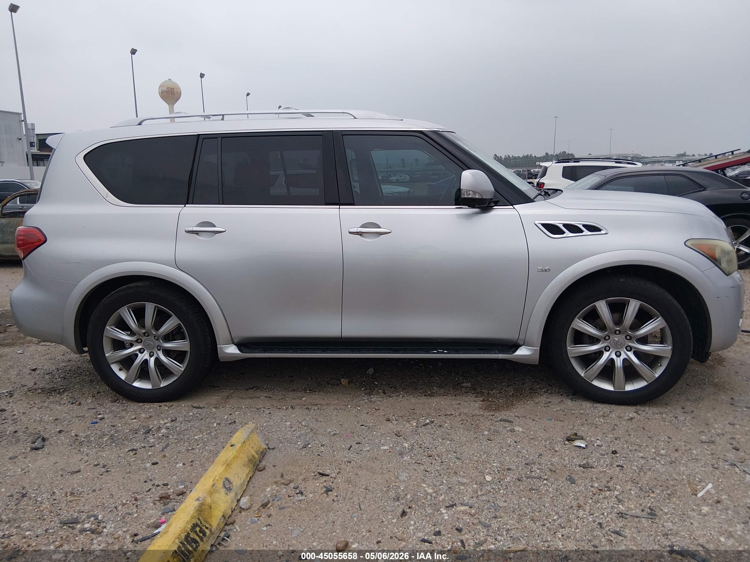 2014 Infiniti Qx80   Silver vin: JN8AZ2NF2E9554442