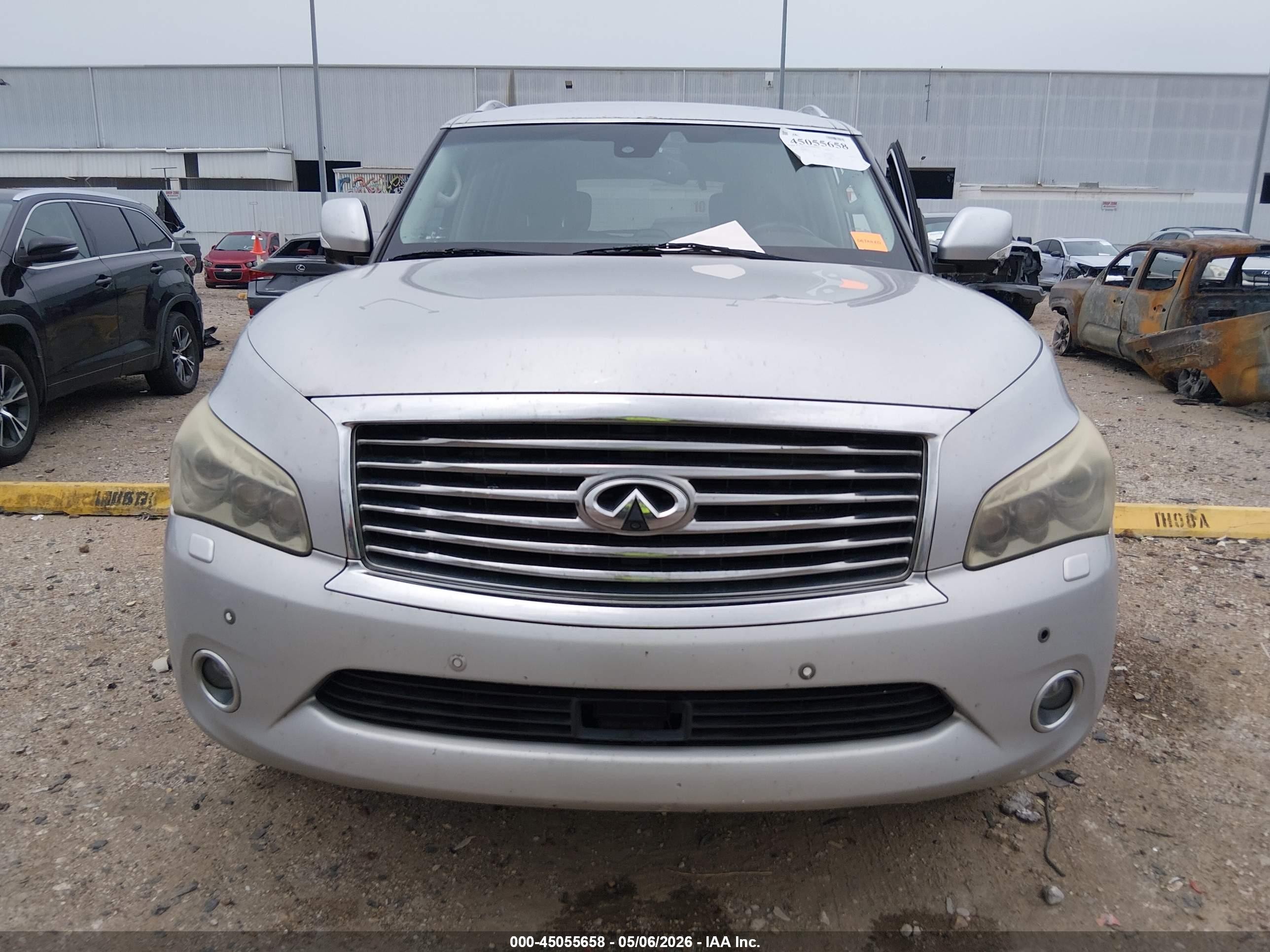 2014 Infiniti Qx80   Silver vin: JN8AZ2NF2E9554442