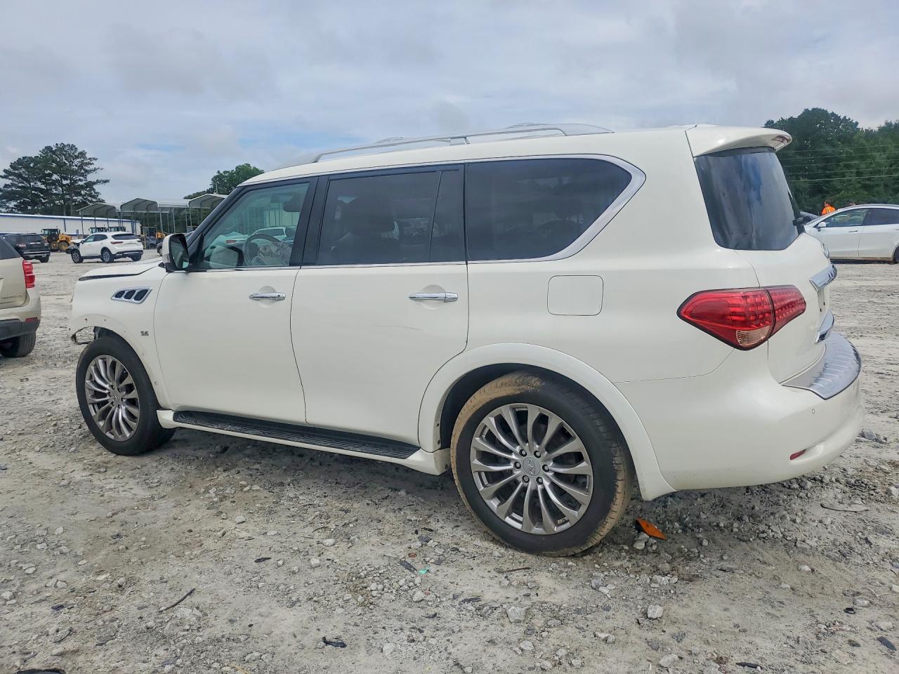 2015 Infiniti Qx80 Base White vin: JN8AZ2NF2F9573512