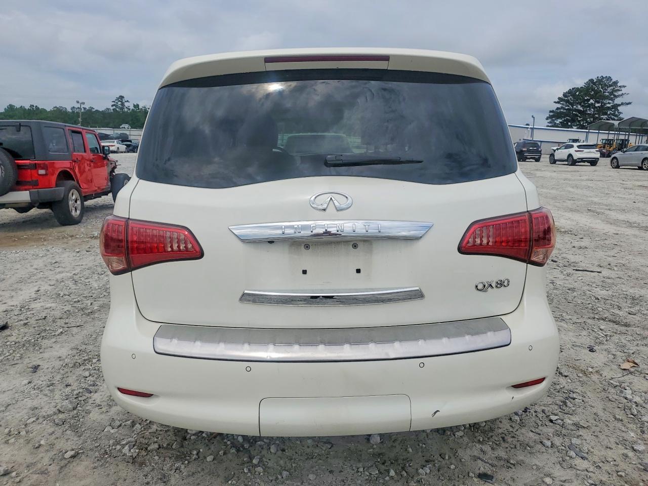 2015 Infiniti Qx80 Base White vin: JN8AZ2NF2F9573512