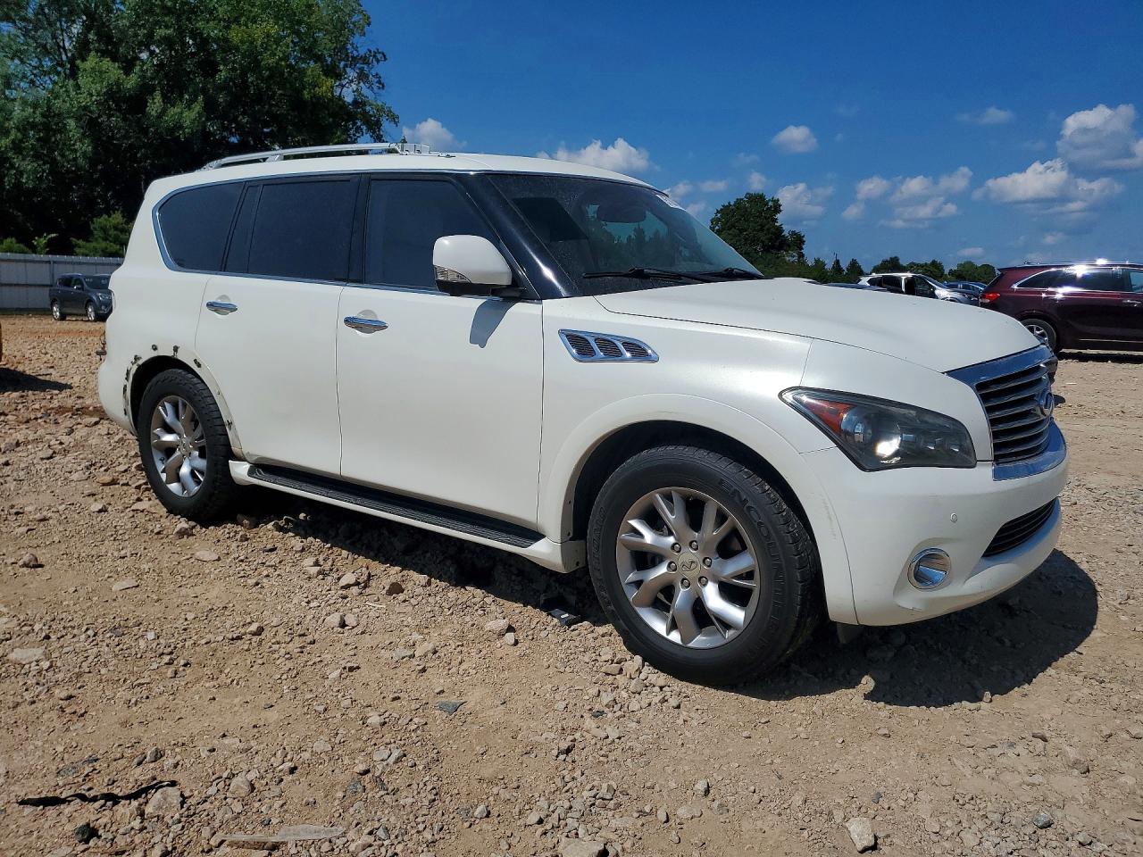 2011 Infiniti Qx56 Base White vin: JN8AZ2NF3B9500515