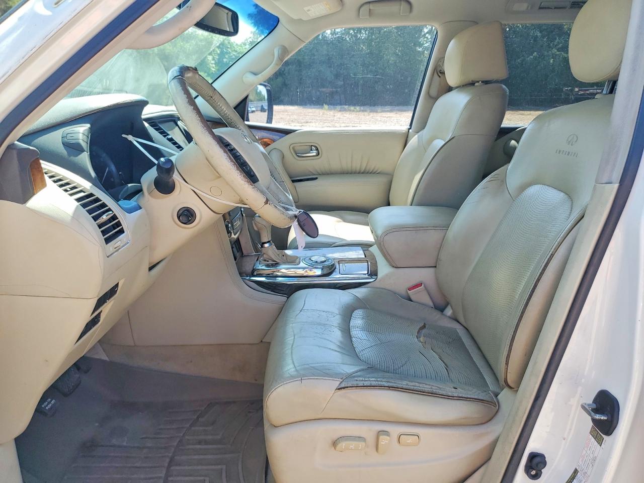 2011 Infiniti Qx56 Base White vin: JN8AZ2NF3B9500515