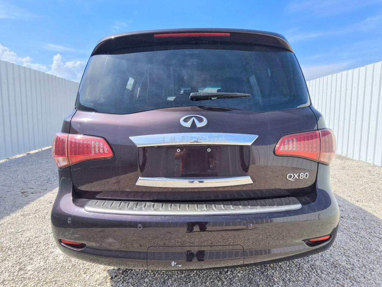 2014 Infiniti Qx80 Base Maroon vin: JN8AZ2NF3E9552733