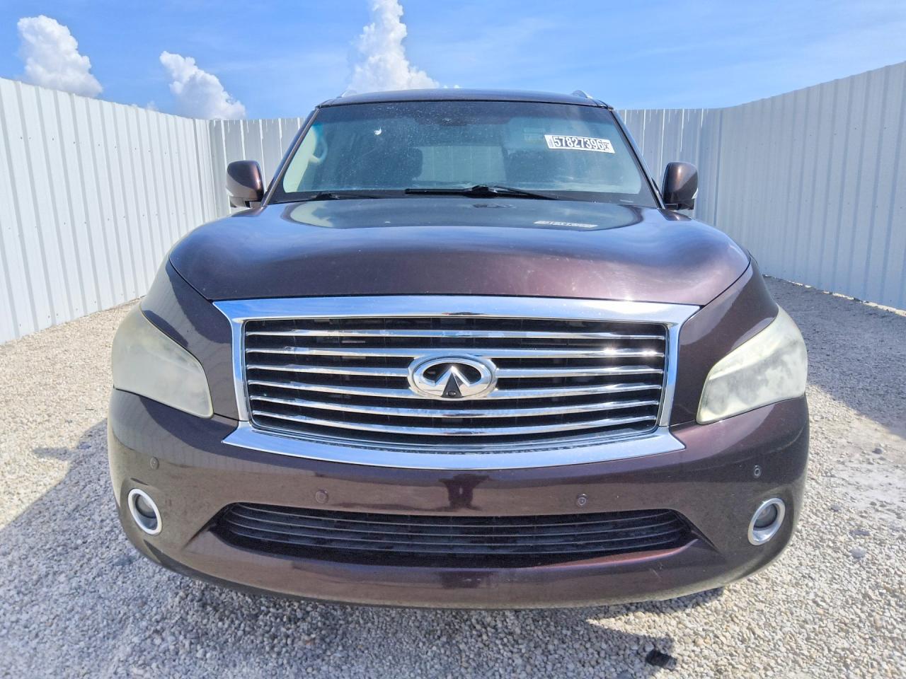 2014 Infiniti Qx80 Base Maroon vin: JN8AZ2NF3E9552733
