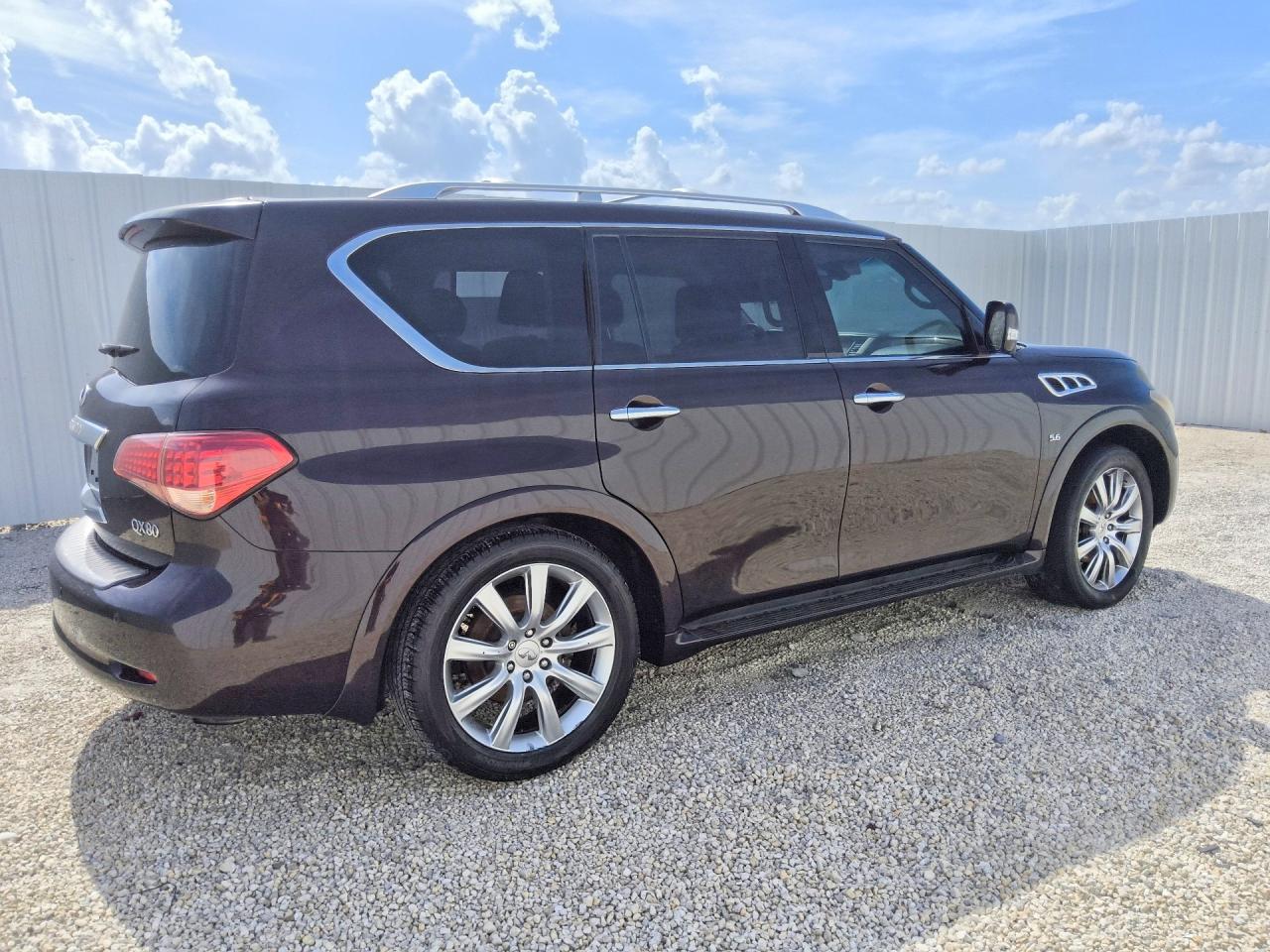 2014 Infiniti Qx80 Base Maroon vin: JN8AZ2NF3E9552733