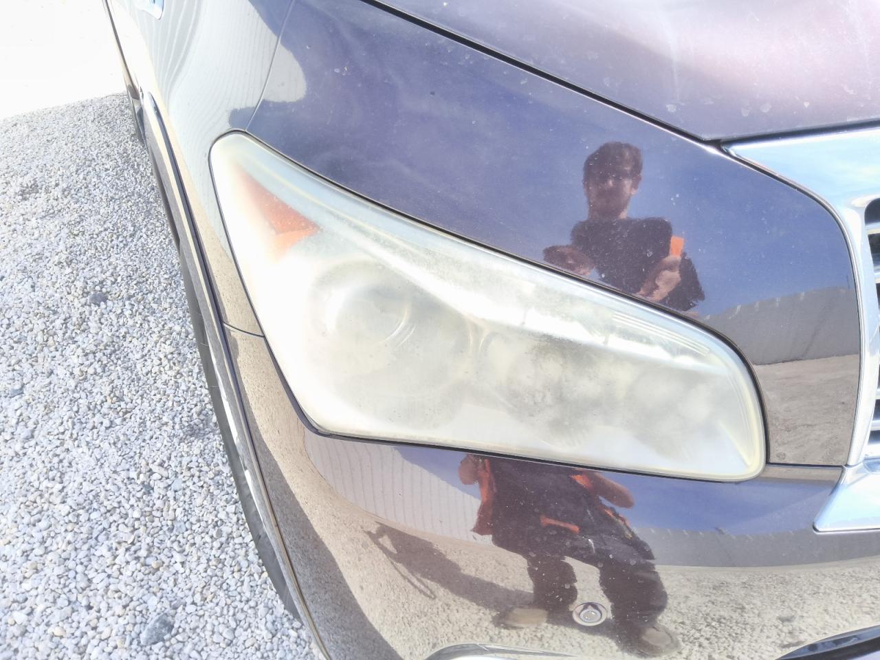 2014 Infiniti Qx80 Base Maroon vin: JN8AZ2NF3E9552733 Damage: Right Head Lamp, Faded, Repair Required