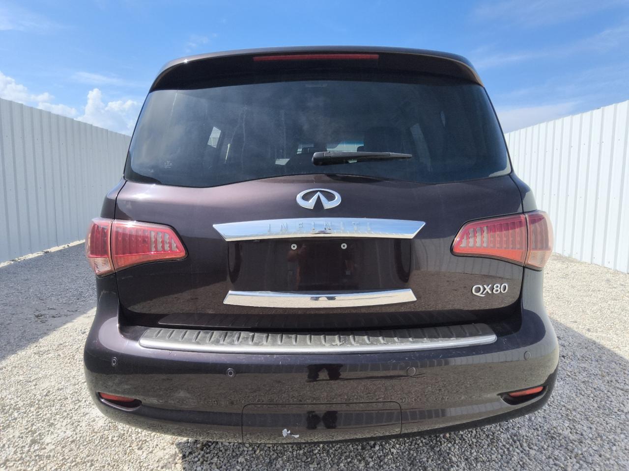 2014 Infiniti Qx80 Base Maroon vin: JN8AZ2NF3E9552733 Damage: Lift Gate, Multiple Scratches Light, 10 Or More