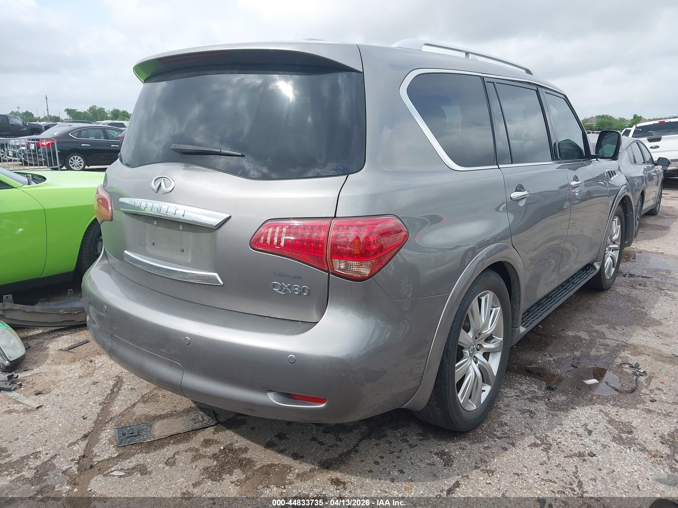 2014 Infiniti Qx80   Gray vin: JN8AZ2NF3E9552991