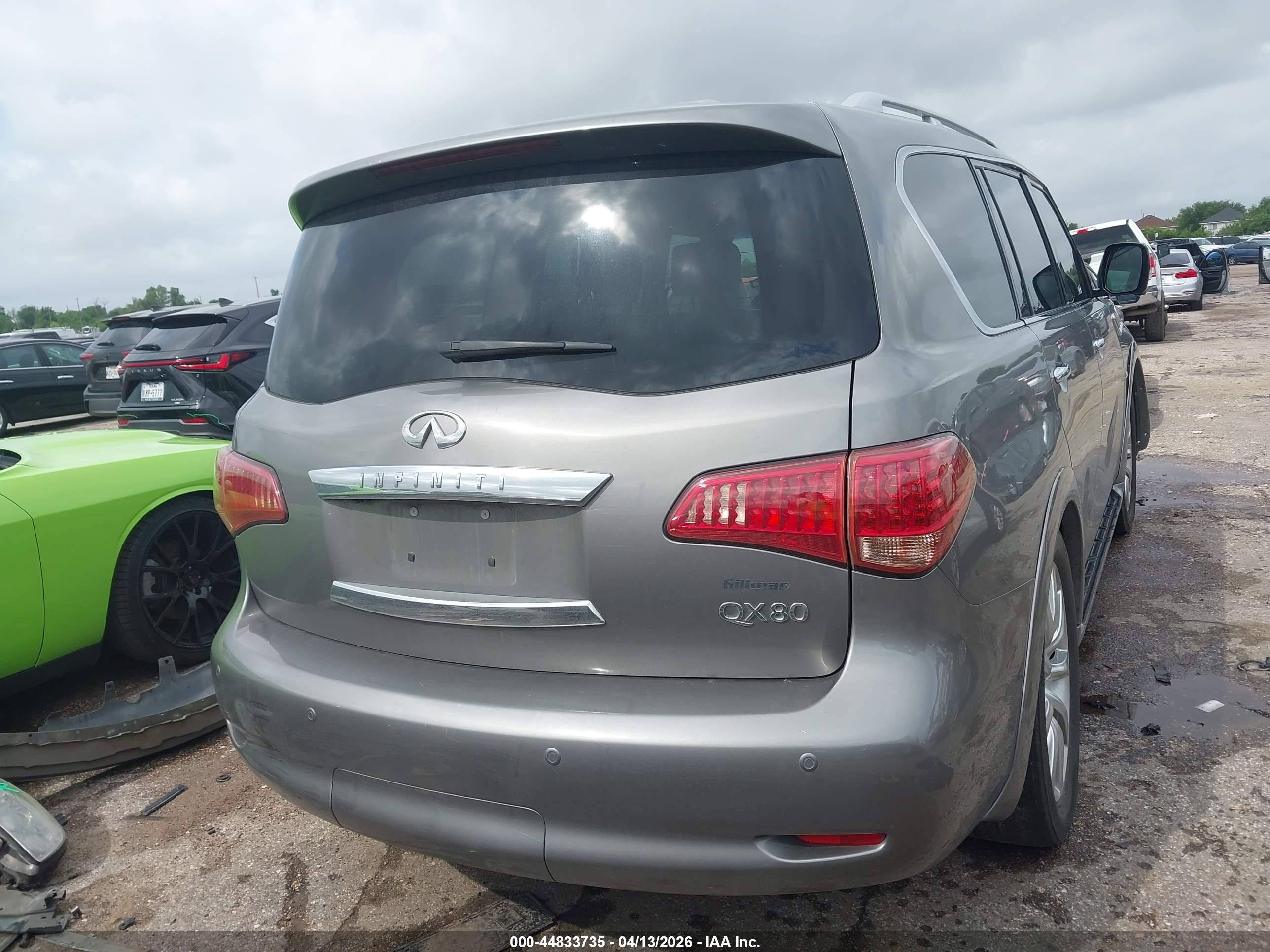 2014 Infiniti Qx80   Gray vin: JN8AZ2NF3E9552991