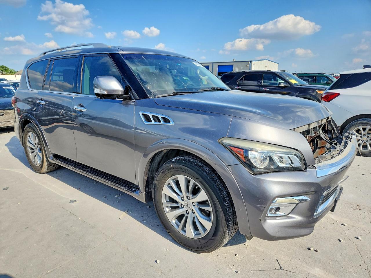 2015 Infiniti Qx80 Base Gray vin: JN8AZ2NF3F9571929