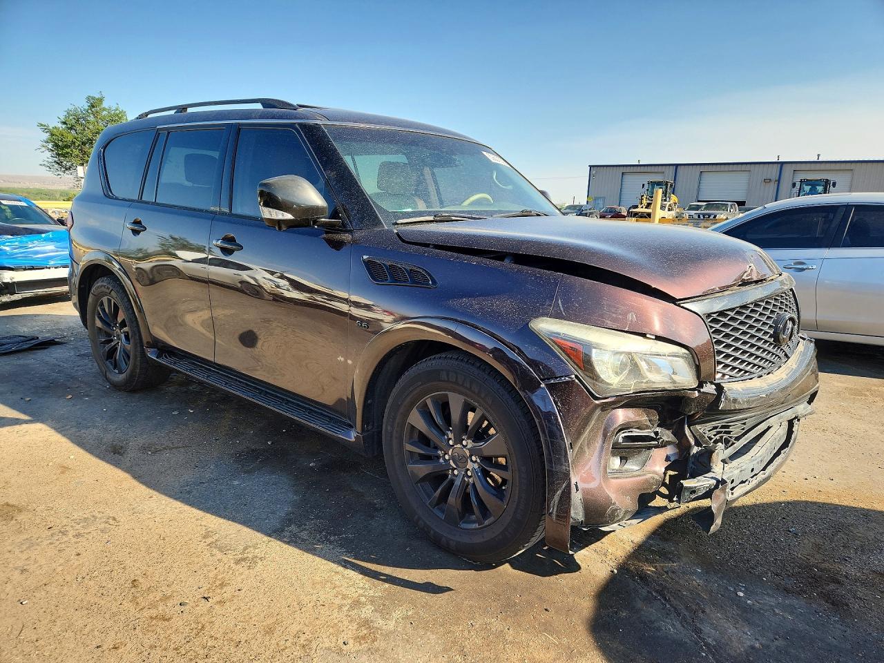 2015 Infiniti Qx80 Base Purple vin: JN8AZ2NF3F9572739