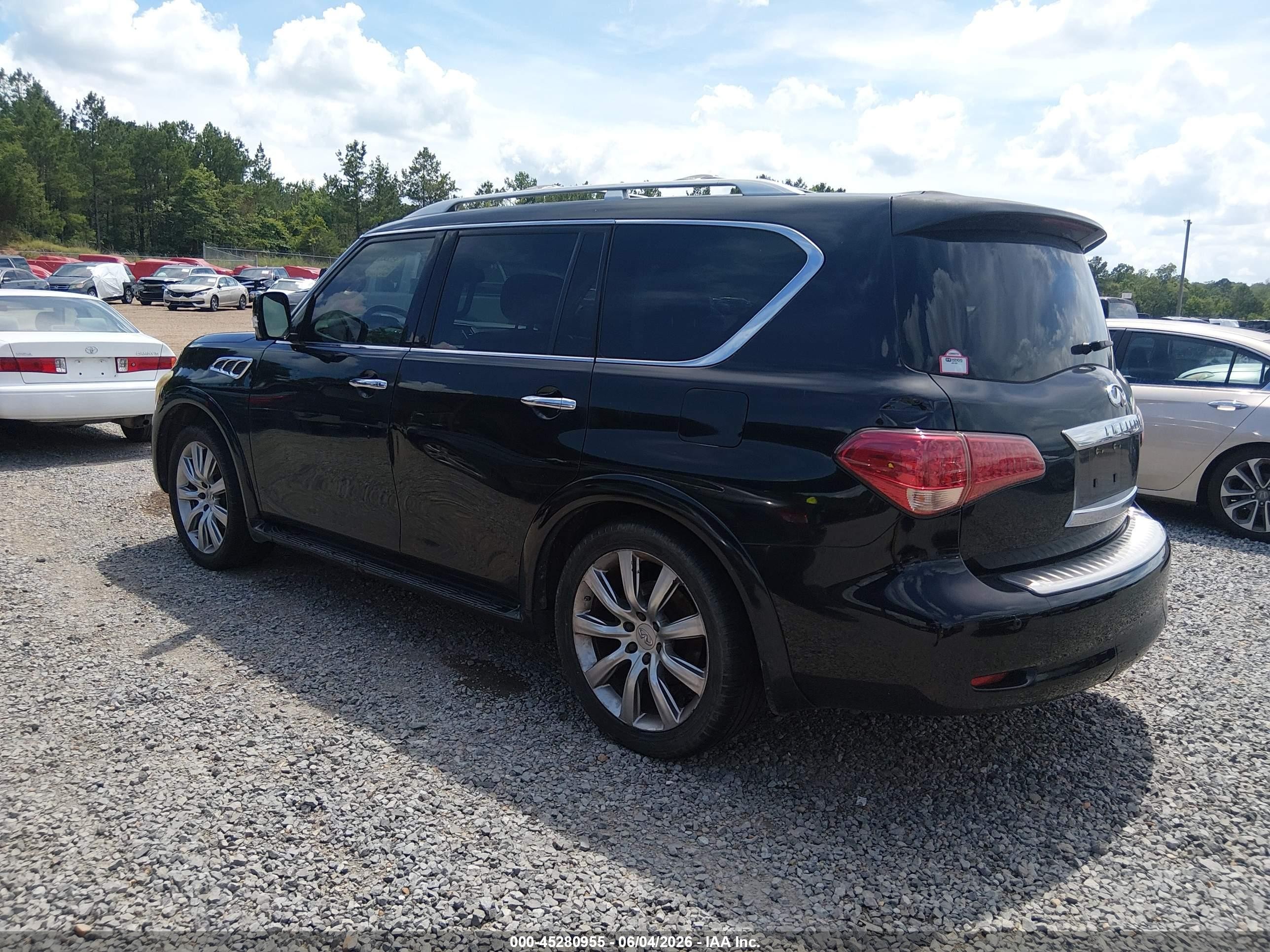2012 Infiniti Qx56   Black vin: JN8AZ2NF4C9515719