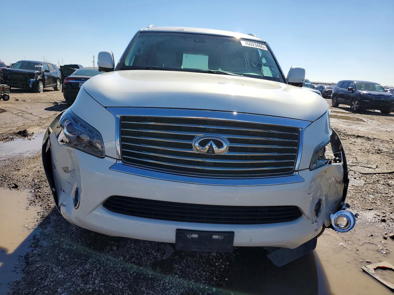 2012 Infiniti Qx56 White vin: JN8AZ2NF4C9517924