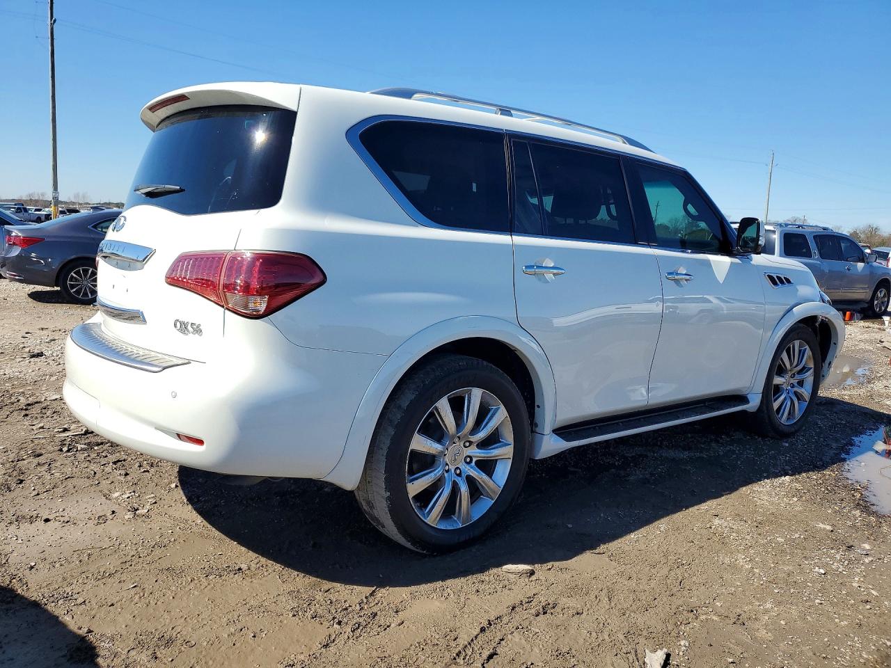 2012 Infiniti Qx56 White vin: JN8AZ2NF4C9517924