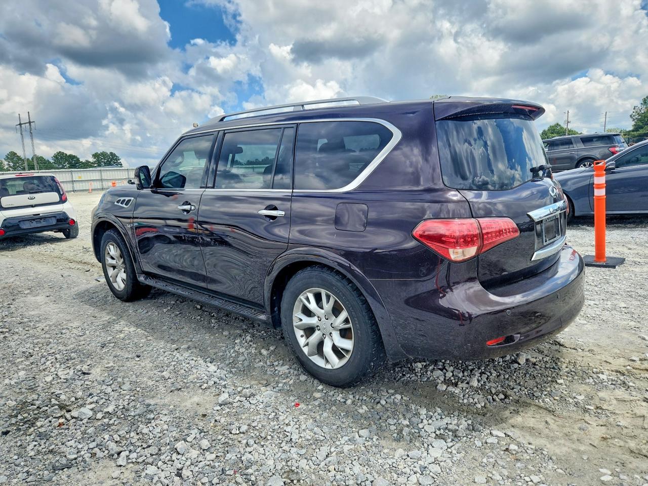 2014 Infiniti Qx80 Base Maroon vin: JN8AZ2NF4E9554121