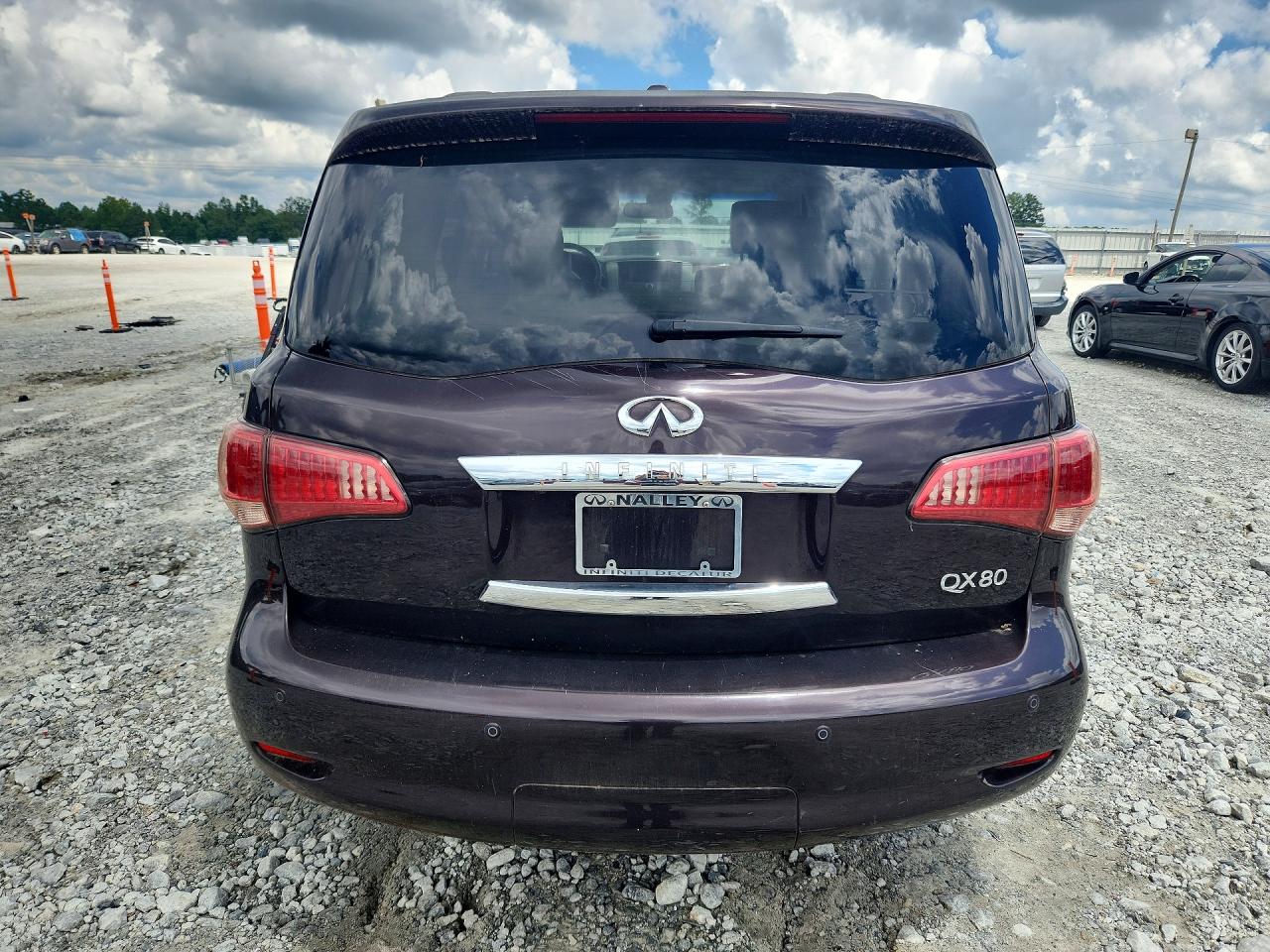2014 Infiniti Qx80 Base Maroon vin: JN8AZ2NF4E9554121
