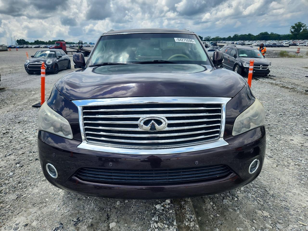 2014 Infiniti Qx80 Base Maroon vin: JN8AZ2NF4E9554121