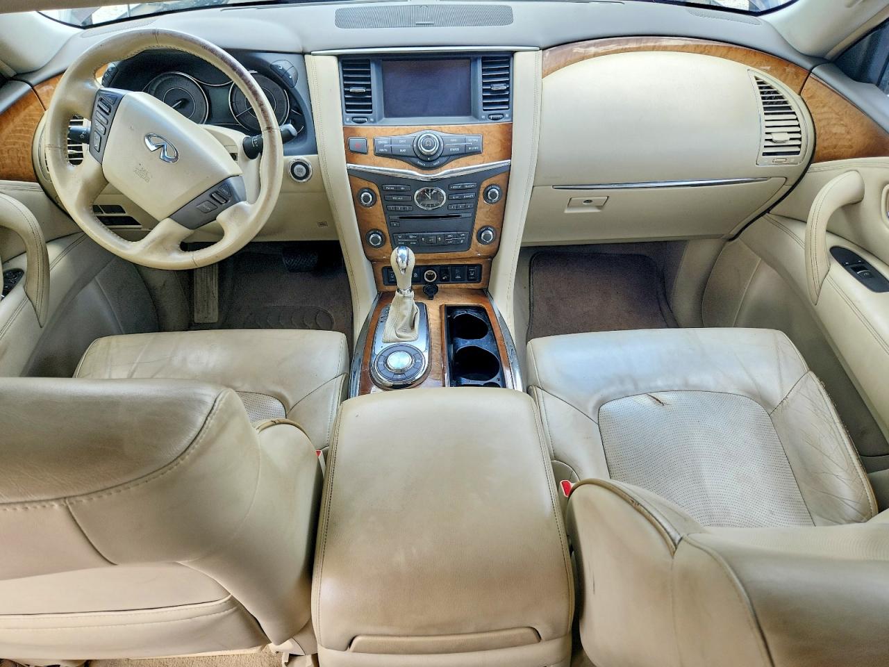 2014 Infiniti Qx80 Base Maroon vin: JN8AZ2NF4E9554121
