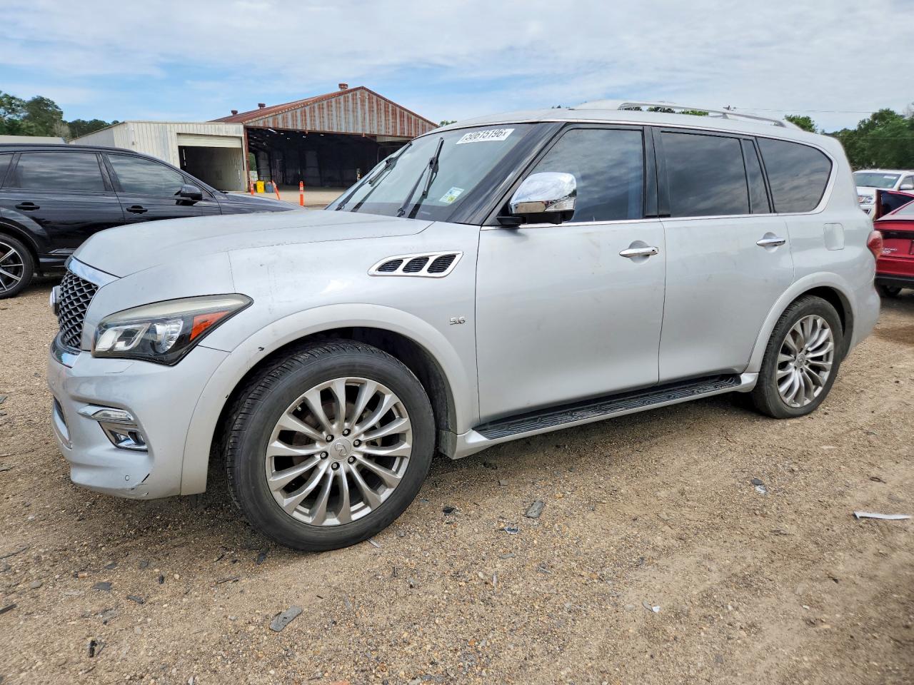 2015 Infiniti Qx80 Base Silver vin: JN8AZ2NF4F9571289