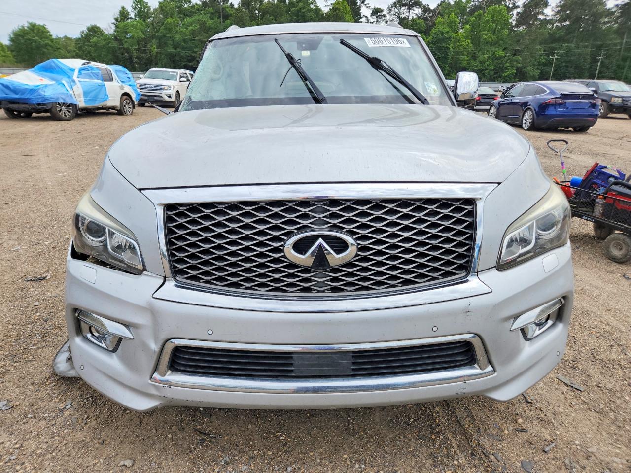 2015 Infiniti Qx80 Base Серебряный vin: JN8AZ2NF4F9571289