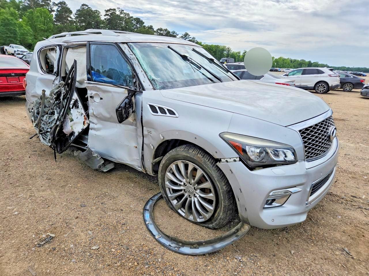 2015 Infiniti Qx80 Base Серебряный vin: JN8AZ2NF4F9571289