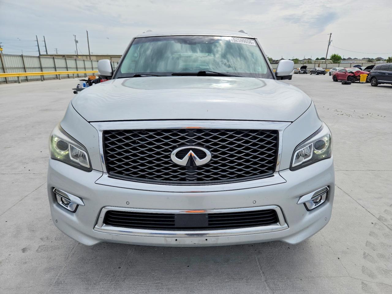 2015 Infiniti Qx80 Base Silver vin: JN8AZ2NF4F9573348
