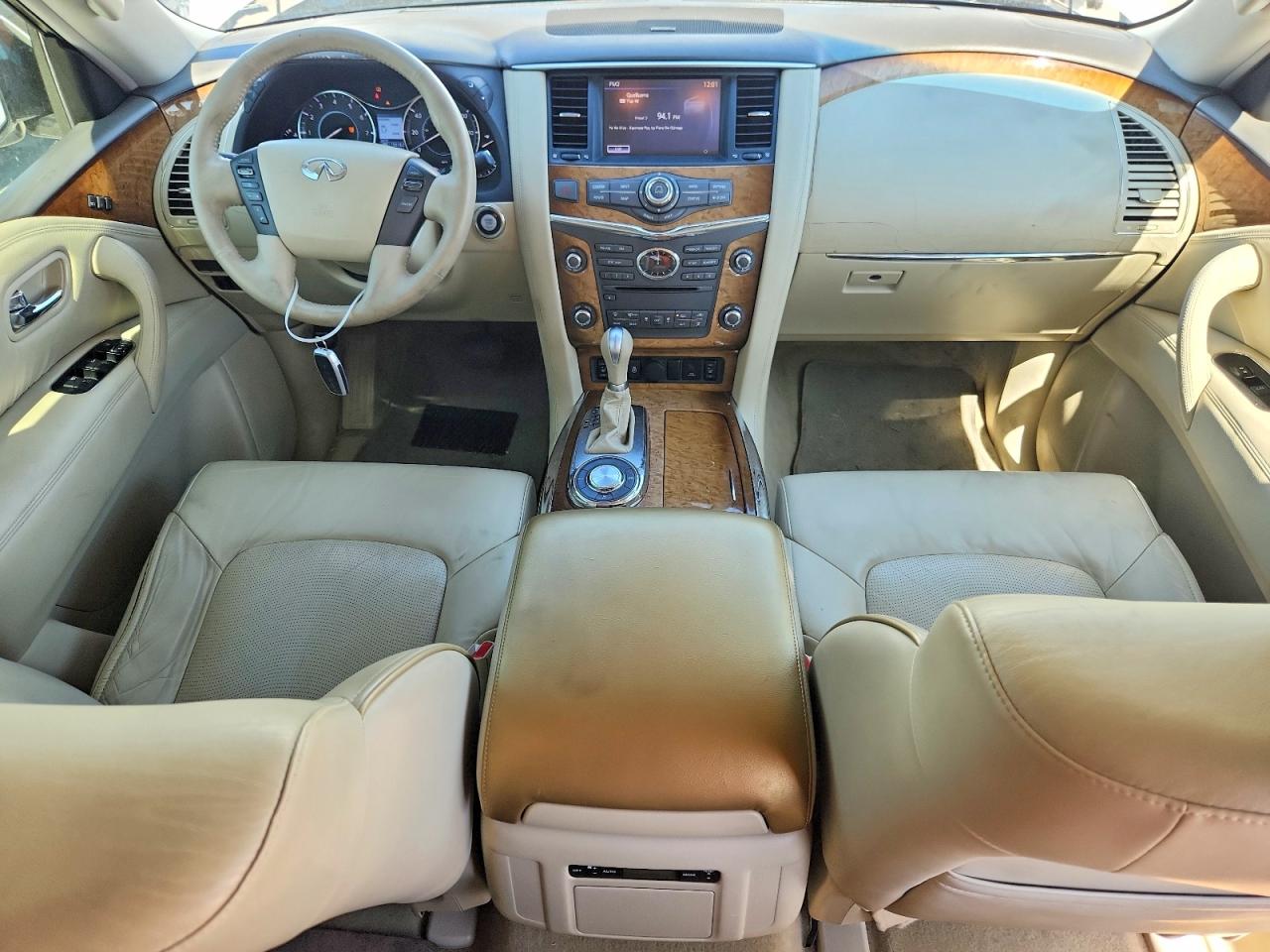 2011 Infiniti Qx56 Base White vin: JN8AZ2NF5B9502041