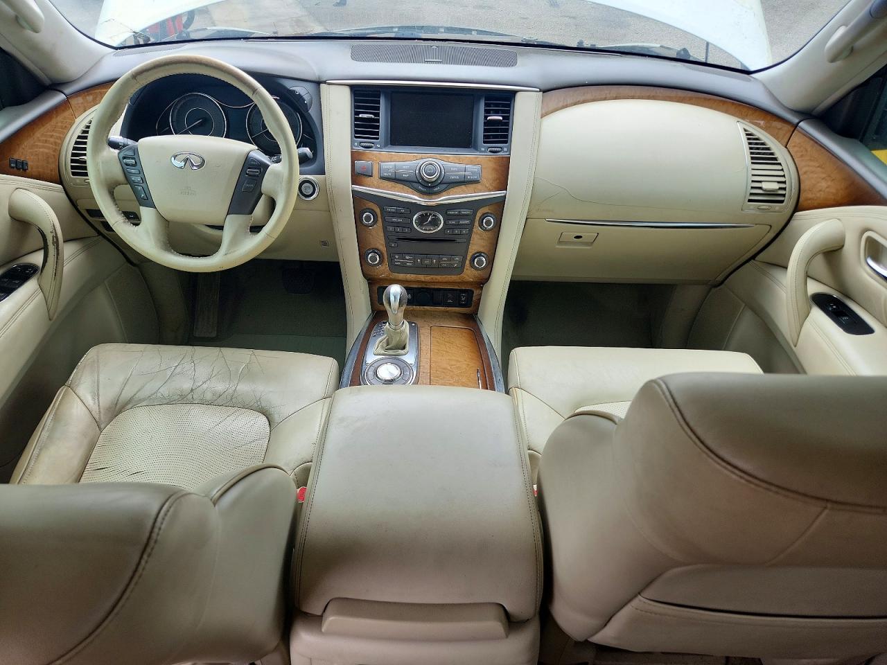 2011 Infiniti Qx56 Base White vin: JN8AZ2NF5B9503951