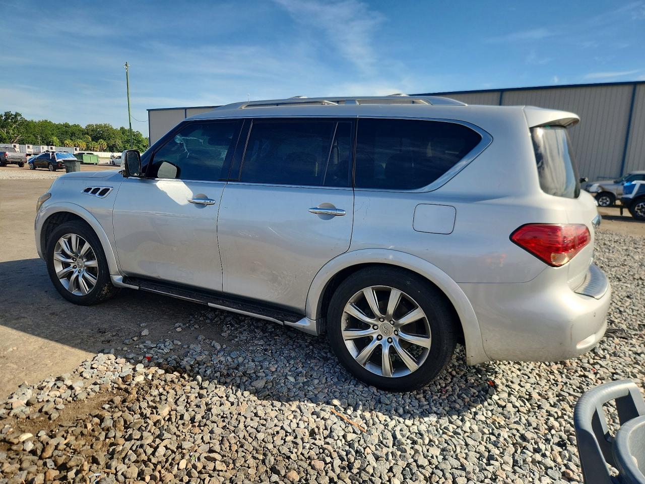 2012 Infiniti Qx56 Base Silver vin: JN8AZ2NF5C9516605