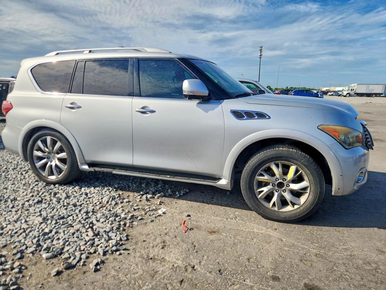 2012 Infiniti Qx56 Base Silver vin: JN8AZ2NF5C9516605