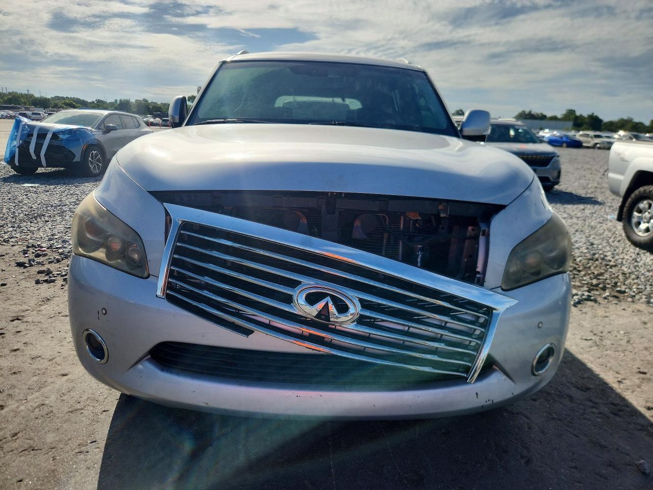 2012 Infiniti Qx56 Base Silver vin: JN8AZ2NF5C9516605