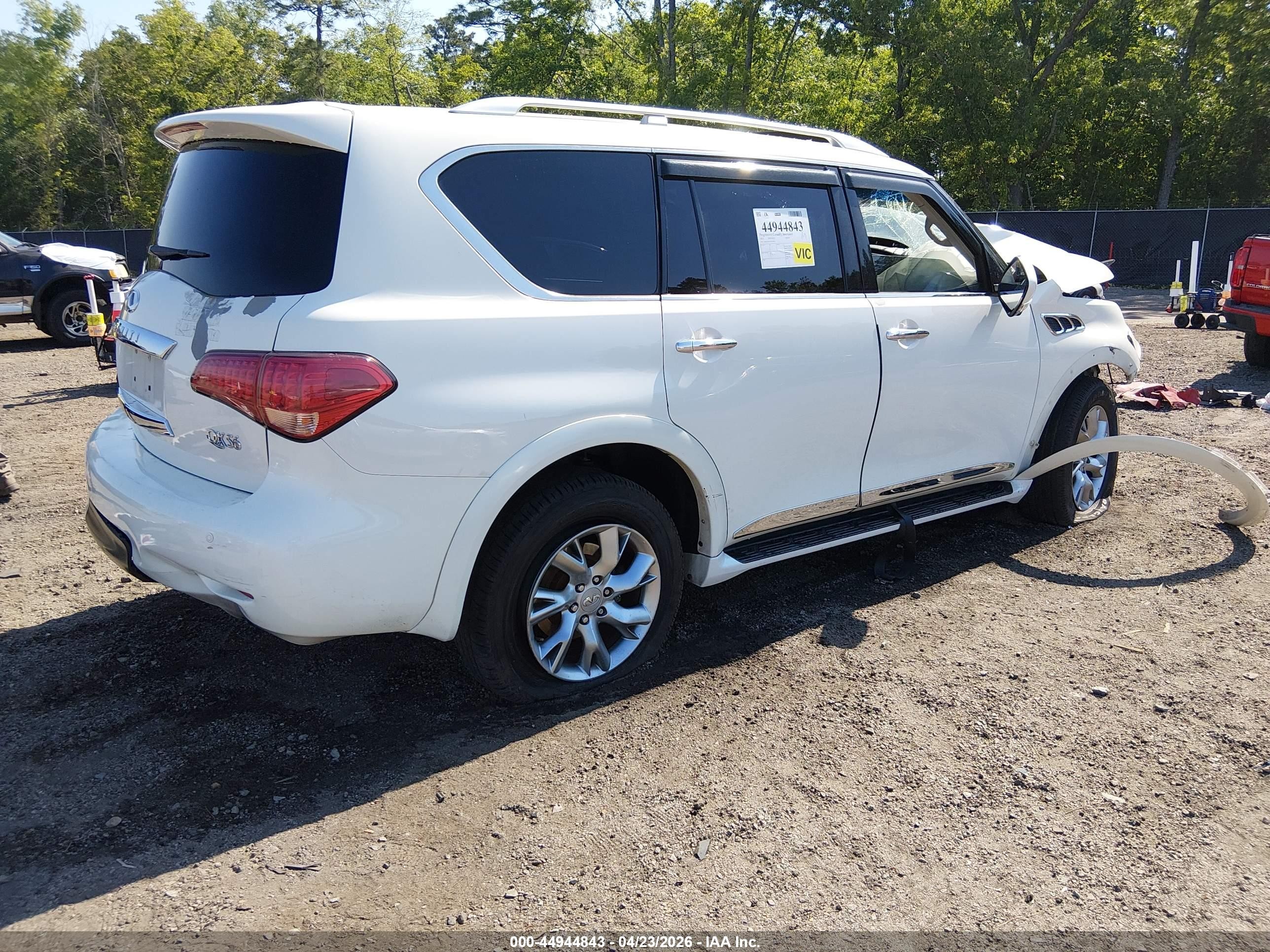 2012 Infiniti Qx56   Белый vin: JN8AZ2NF5C9519911