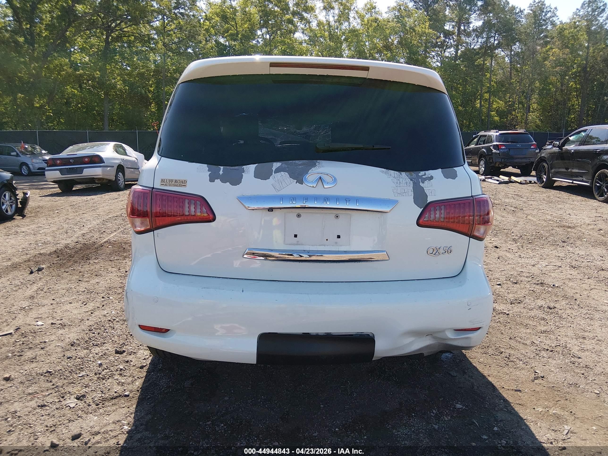 2012 Infiniti Qx56   Белый vin: JN8AZ2NF5C9519911
