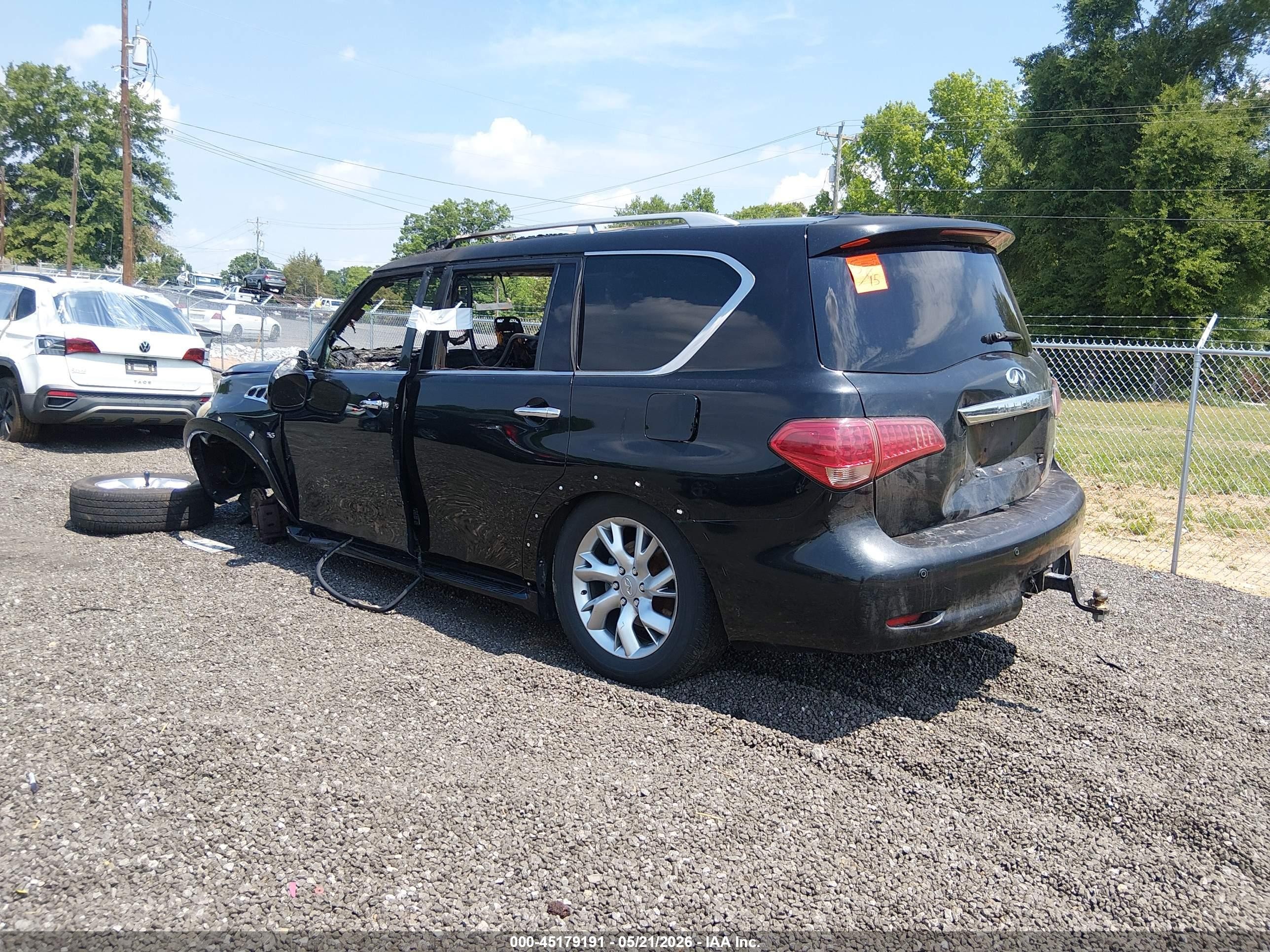 2014 Infiniti Qx80   Black vin: JN8AZ2NF5E9552491