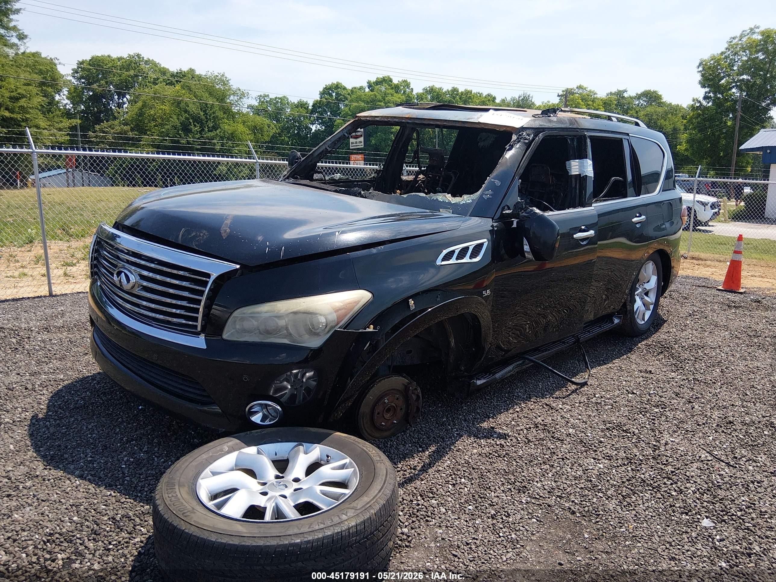 2014 Infiniti Qx80   Black vin: JN8AZ2NF5E9552491