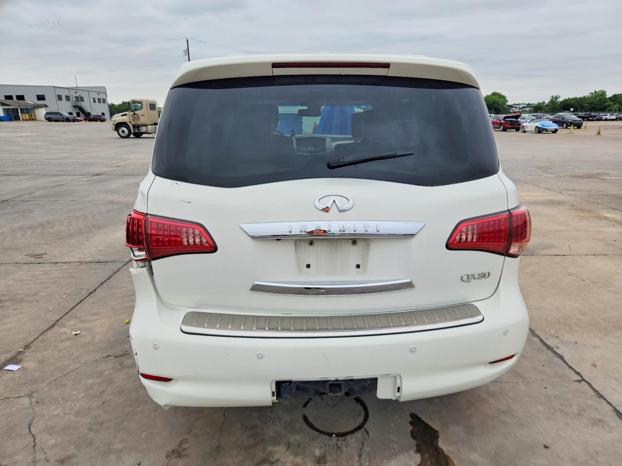 2014 Infiniti Qx80 White vin: JN8AZ2NF5E9555181