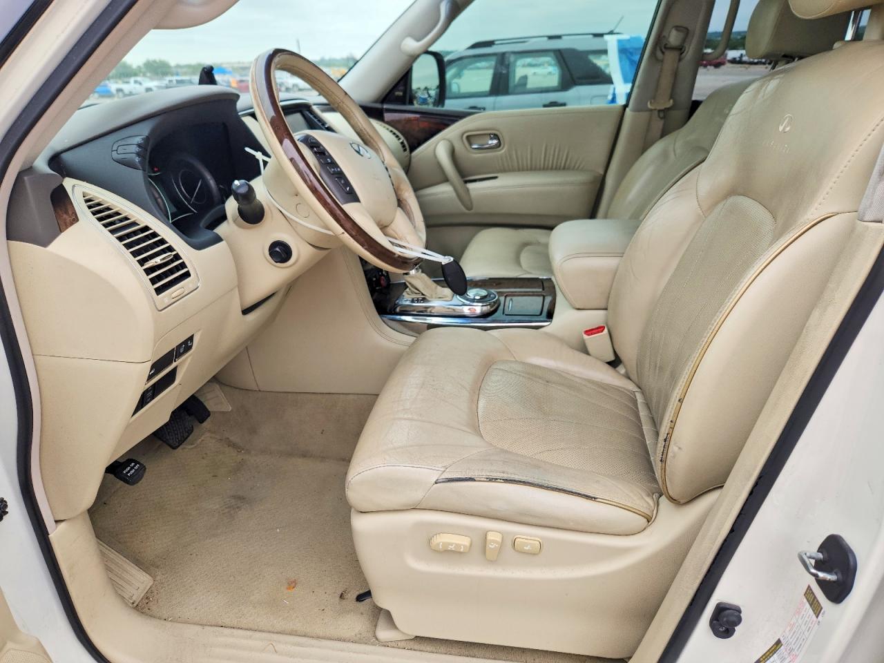 2014 Infiniti Qx80 White vin: JN8AZ2NF5E9555181
