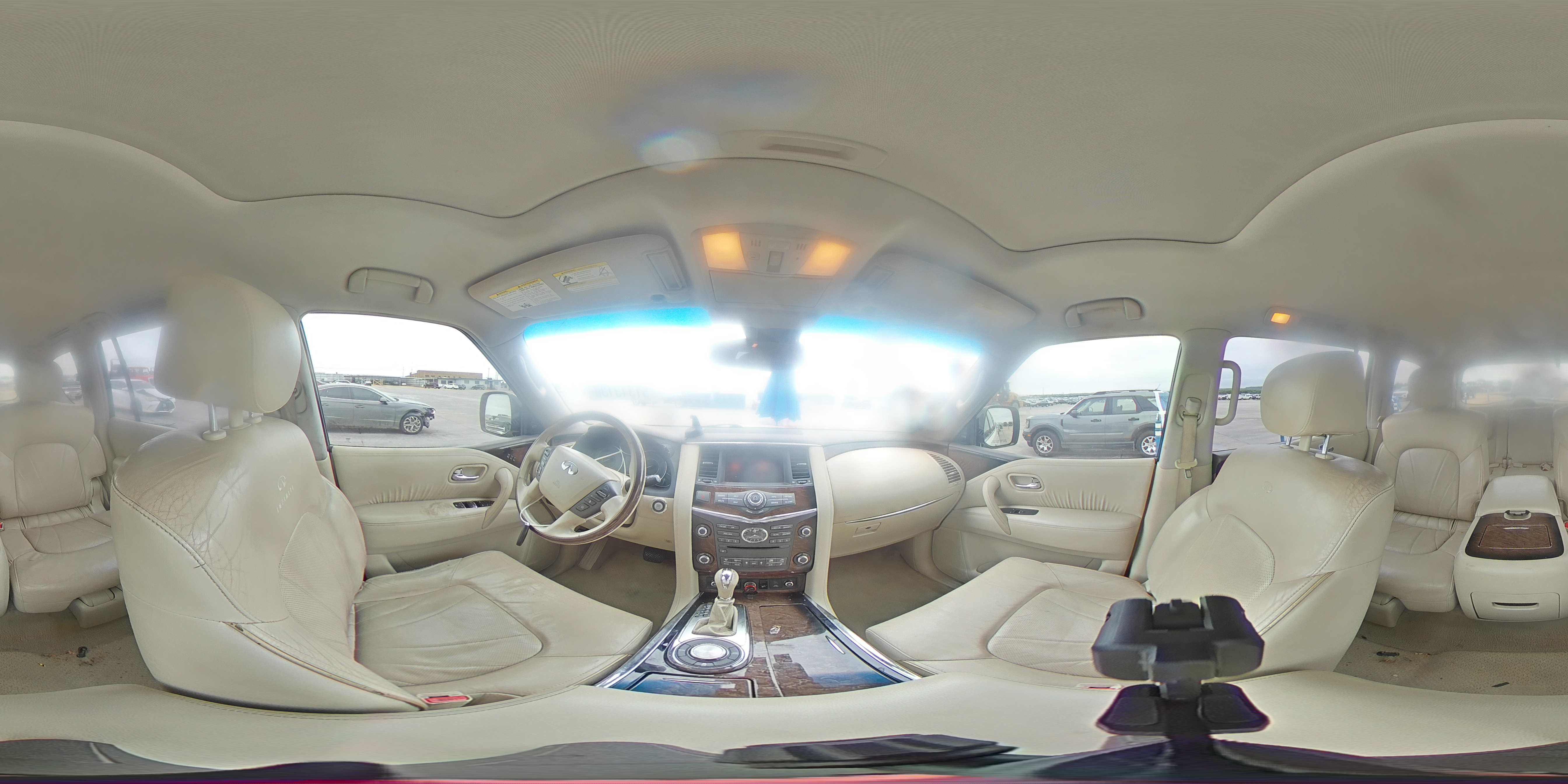 2014 Infiniti Qx80 White vin: JN8AZ2NF5E9555181