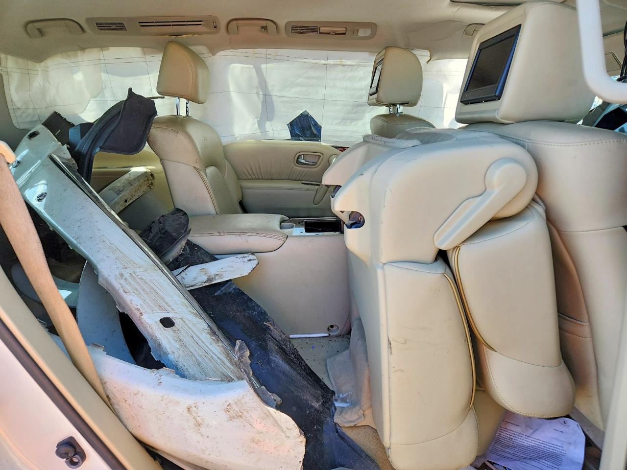 2014 Infiniti Qx80 Base White vin: JN8AZ2NF5E9556038