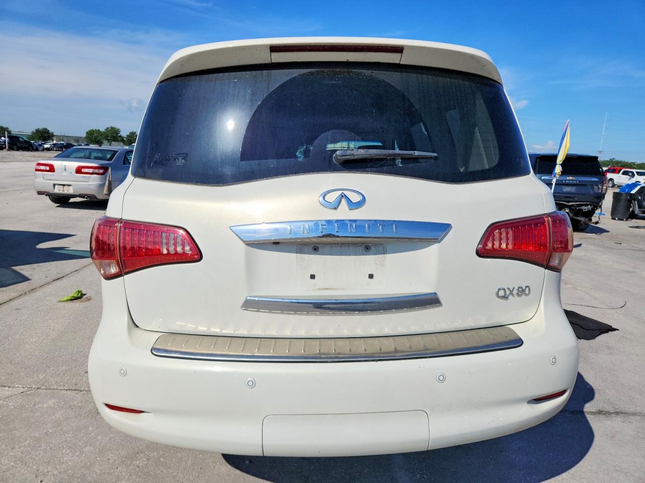 2014 Infiniti Qx80 Base White vin: JN8AZ2NF5E9556038