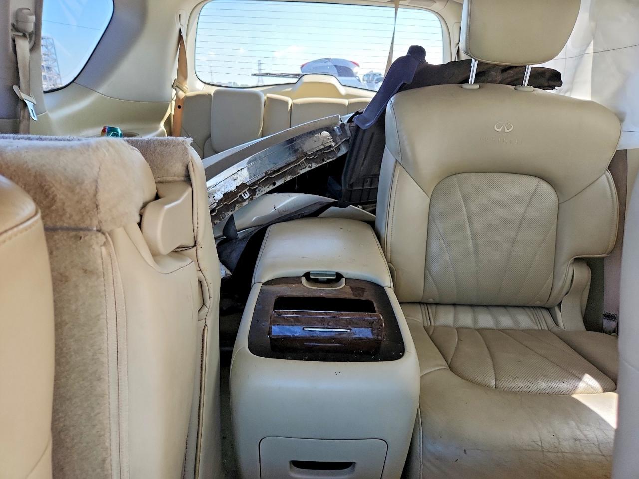 2014 Infiniti Qx80 Base White vin: JN8AZ2NF5E9556038