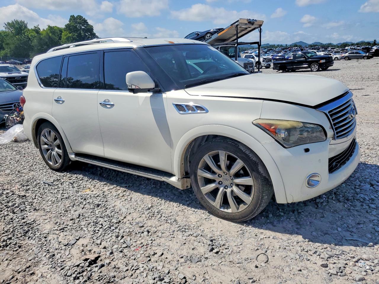 2012 Infiniti Qx56 Base White vin: JN8AZ2NF6C9515270