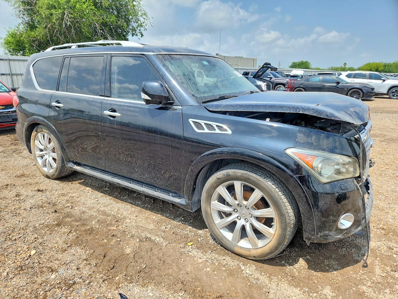 2012 Infiniti Qx56 Base Черный vin: JN8AZ2NF6C9515673