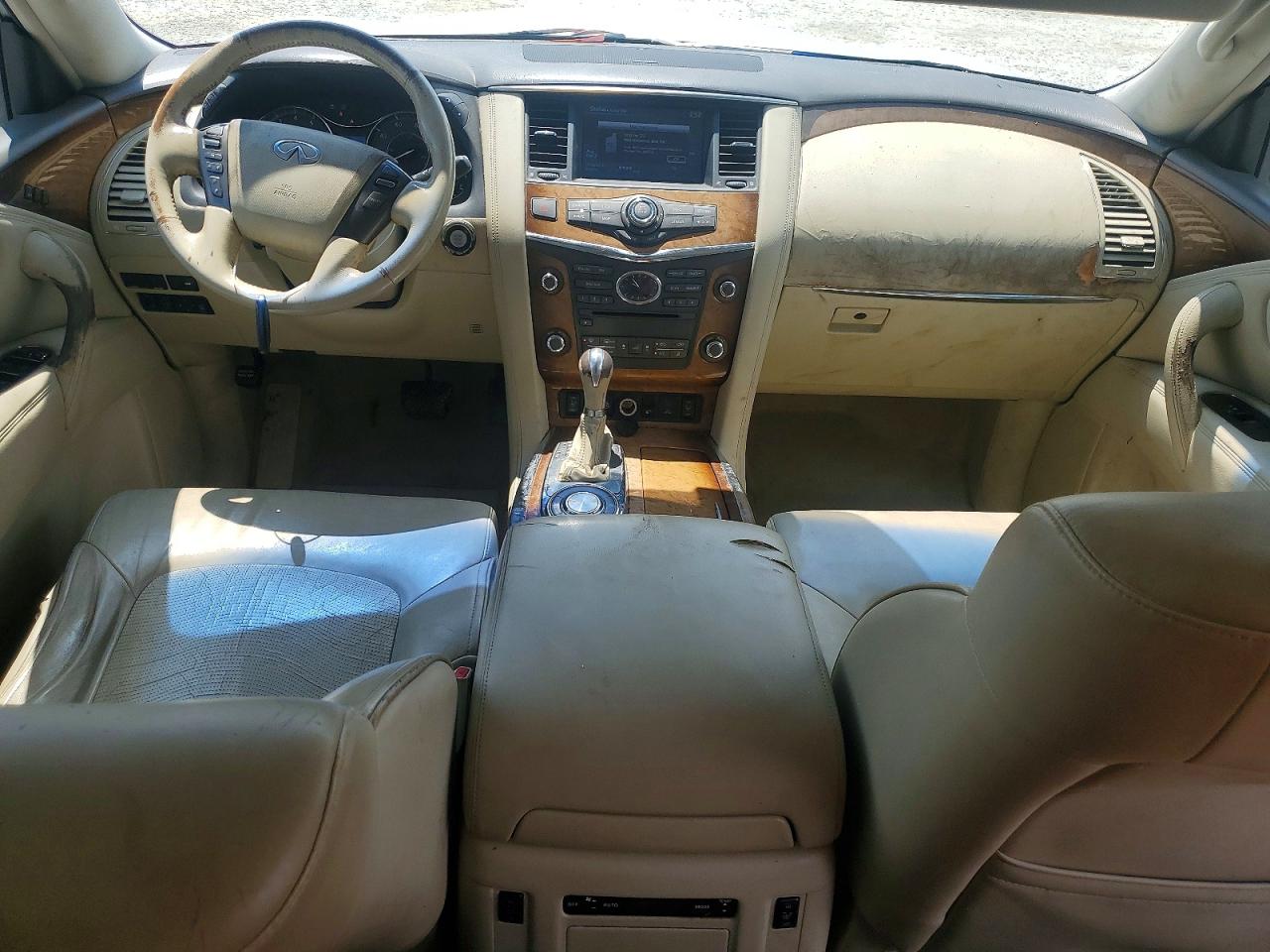 2012 Infiniti Qx56 Base Cream vin: JN8AZ2NF6C9516287