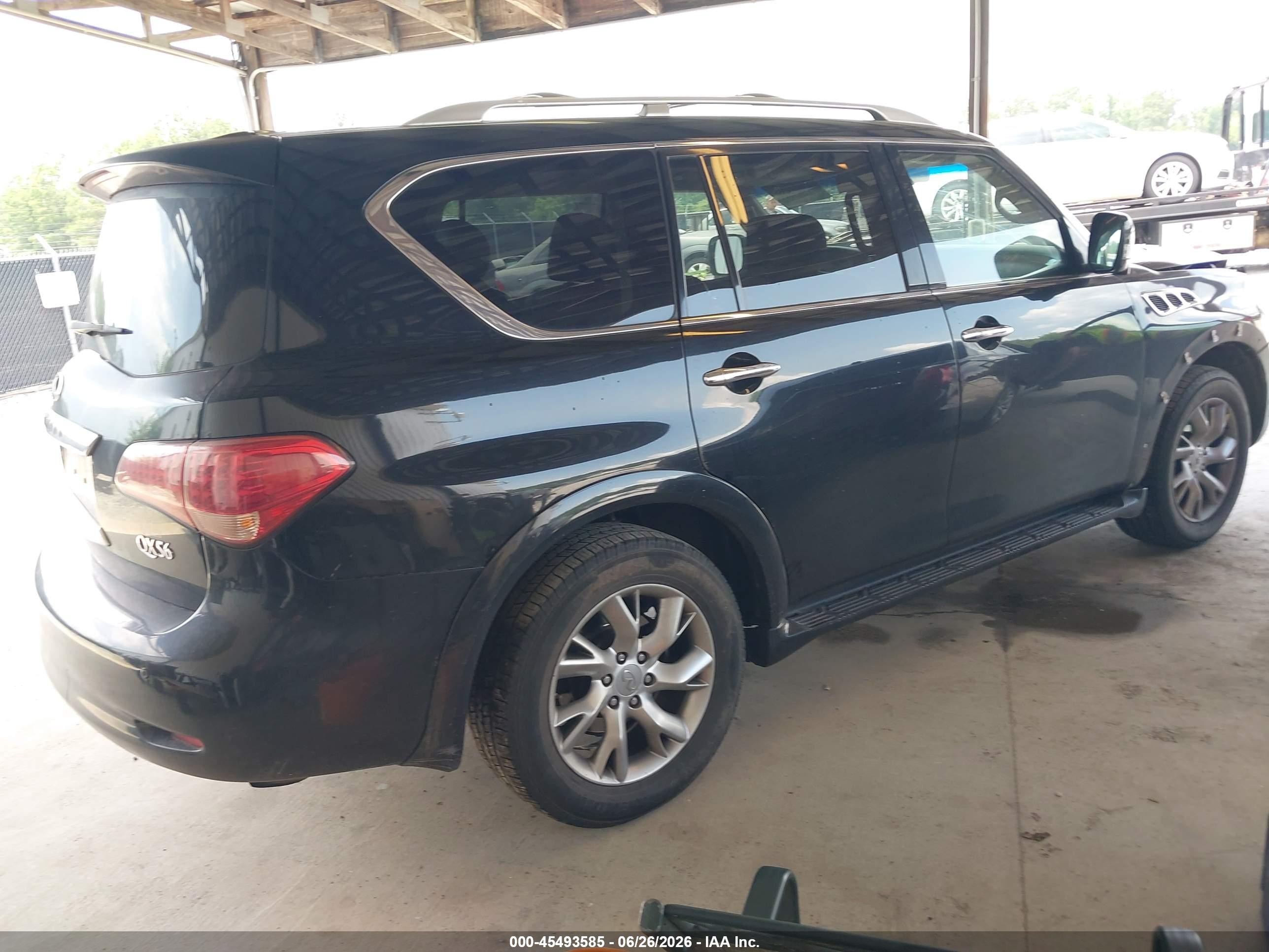 2012 Infiniti Qx56 Black vin: JN8AZ2NF6C9517441