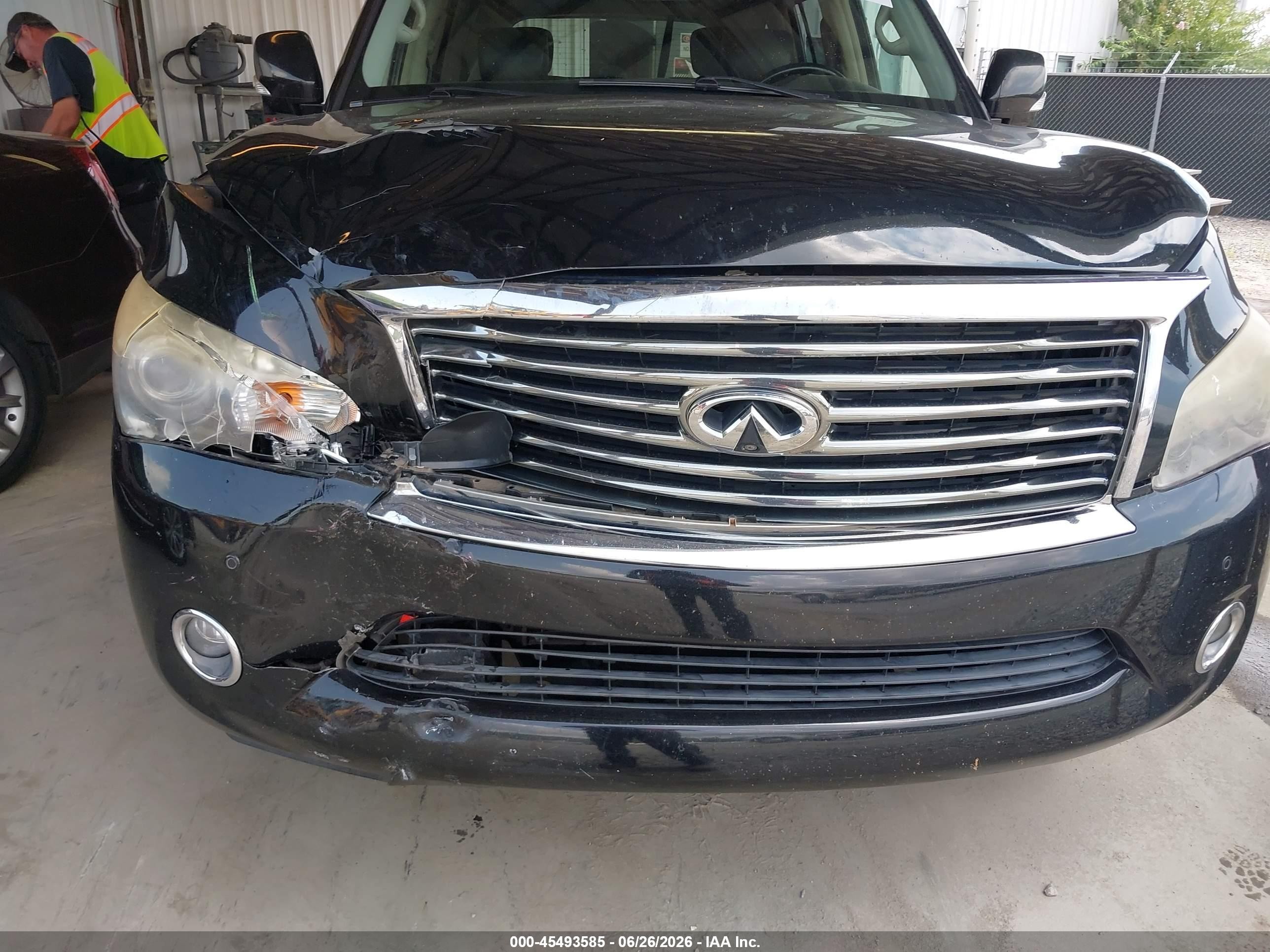 2012 Infiniti Qx56 Black vin: JN8AZ2NF6C9517441