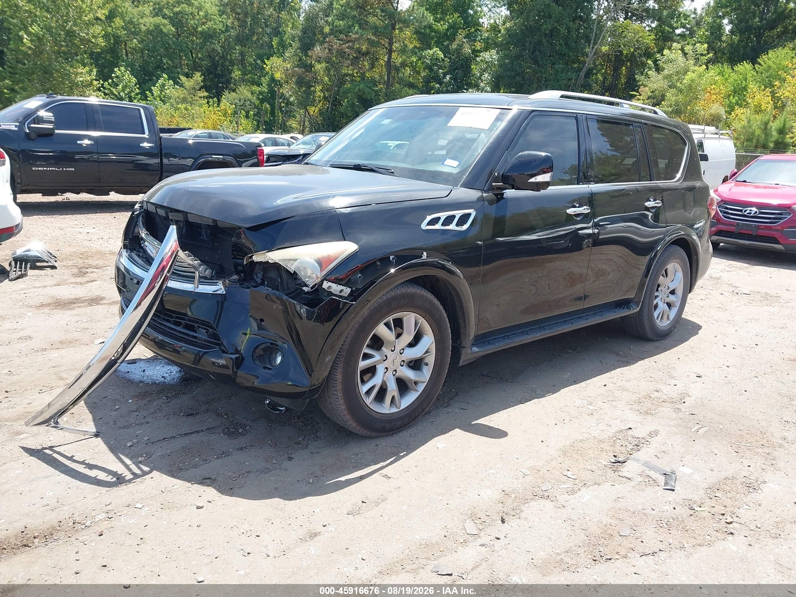 2012 Infiniti Qx56 Black vin: JN8AZ2NF6C9518959